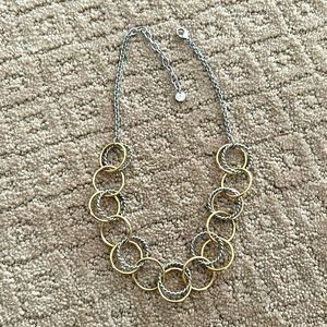 Mixed gold and silver Talbots necklace